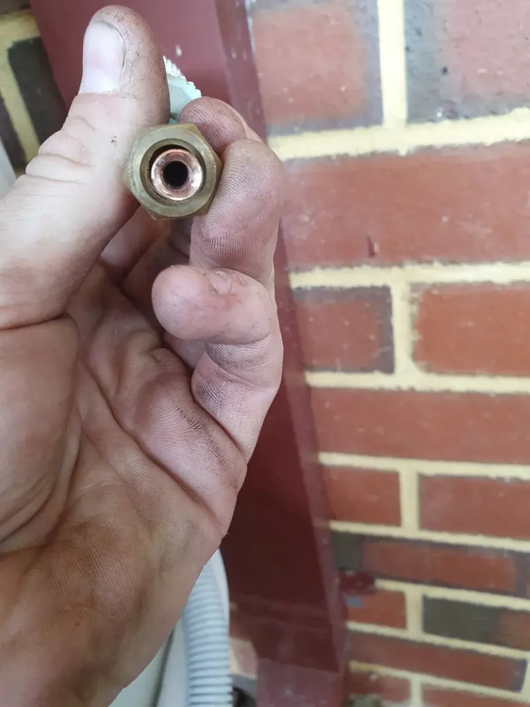 Under sized flare nuts causing gas leaks