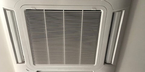 Indoor unit face plate install