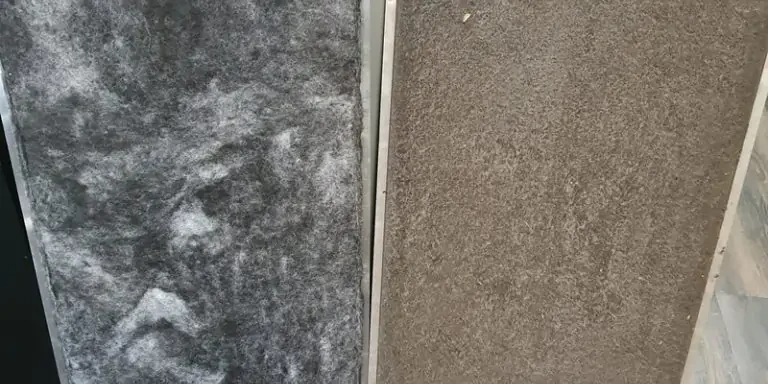 clogged filter of a ducted aircon